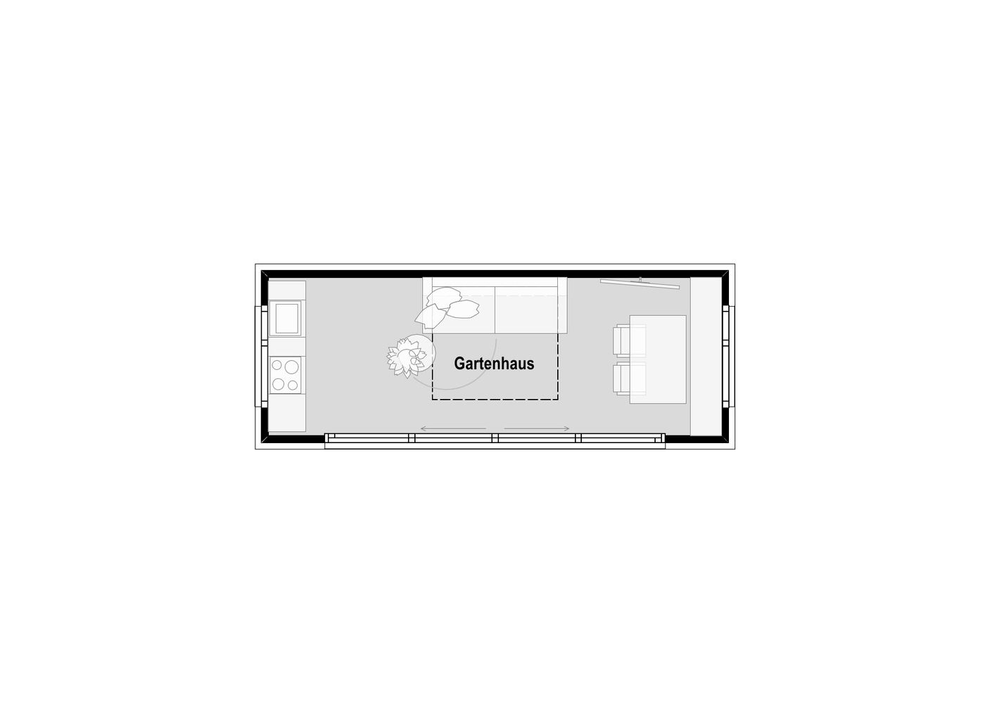 Haus Modell Modul Grundriss 1